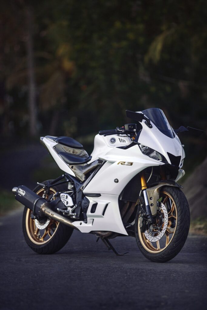 Yamaha YZF-R3 White photo 3 Iron Rent Bali