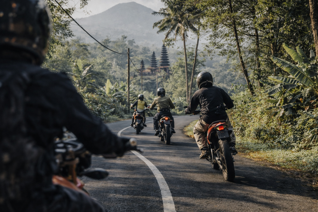 Tur Motor Black Lava (Batur) — 2 Hari / 1 Malam — Coast road