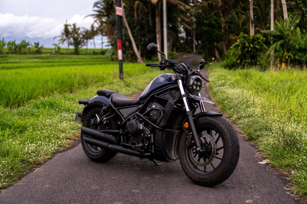 Honda Rebel 500 Dark Blue rental Bali