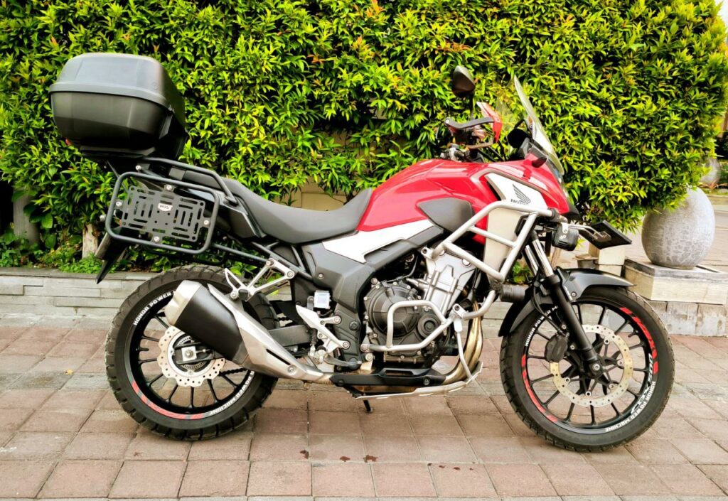 Honda CB500X Red rental Bali
