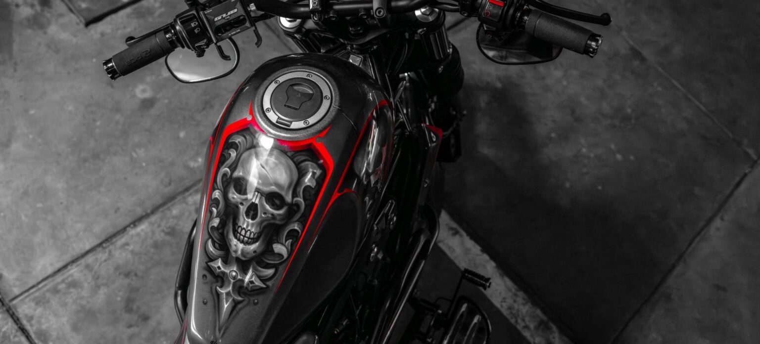 Honda Rebel 500 Skull Black photo 5 Iron Rent Bali