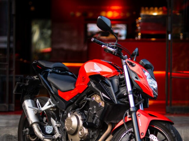 Honda CB500F Red motorcycle rental Bali