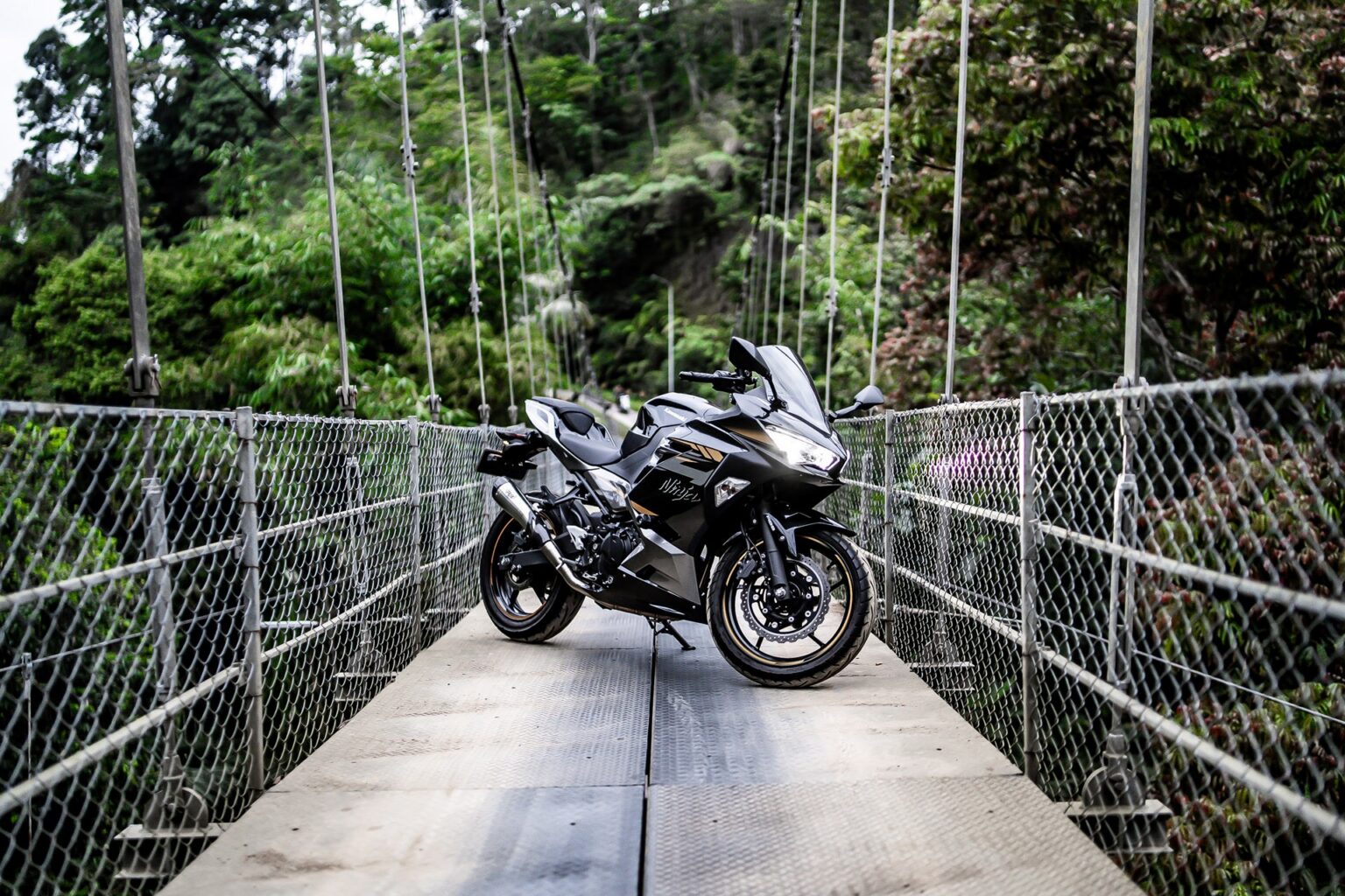 Kawasaki Ninja 250 Black photo 8 Iron Rent Bali