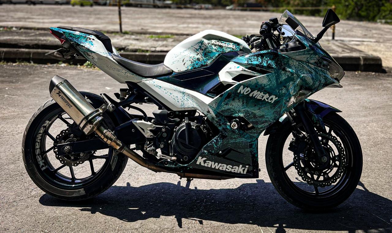 Kawasaki Ninja 250 White photo 4 Iron Rent Bali