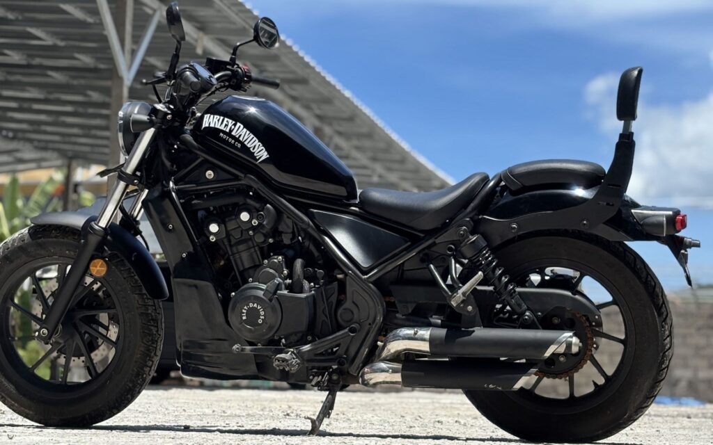 Honda Rebel 500 Harley Style Black photo 5 Iron Rent Bali
