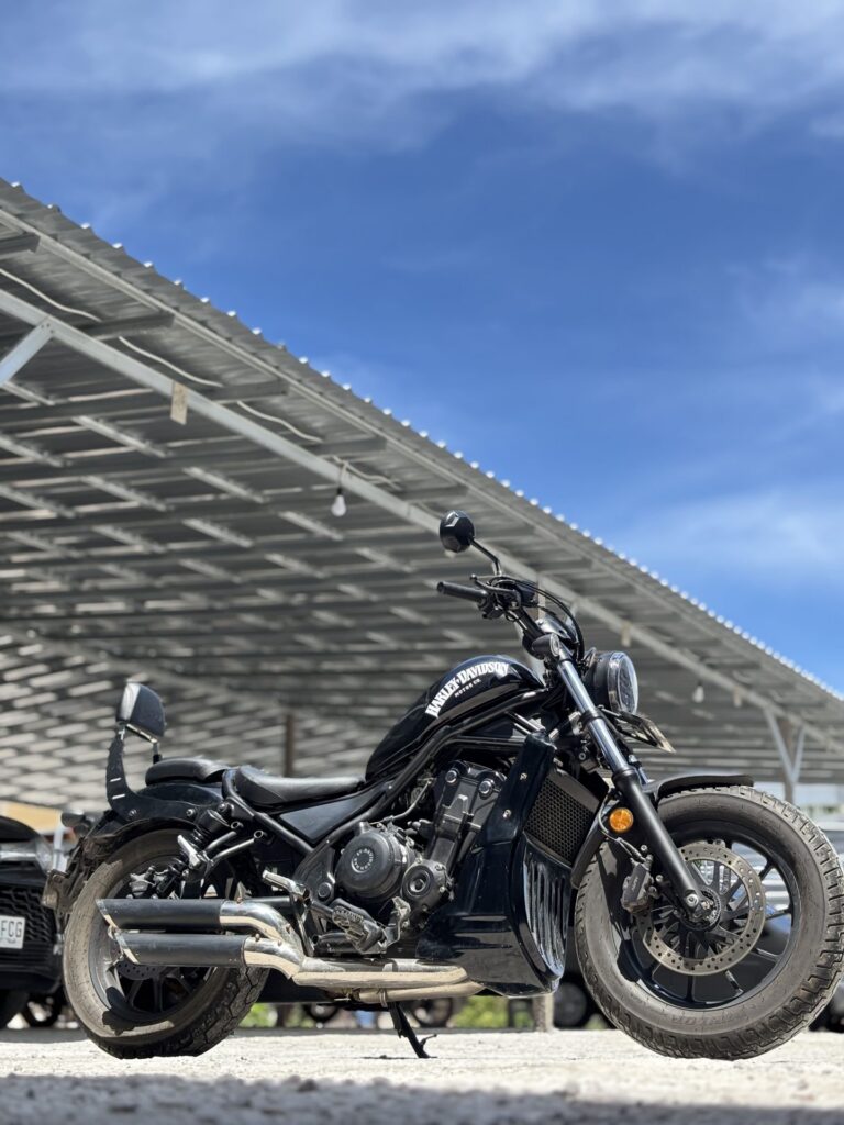 Honda Rebel 500 Harley Style Black rental Bali