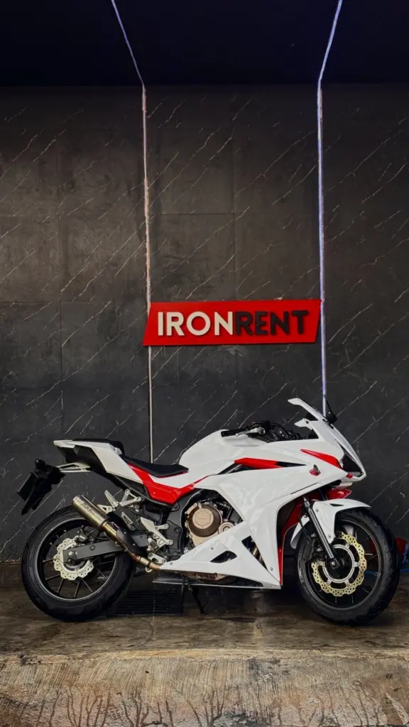 Honda CBR500R White Iron Rent Bali
