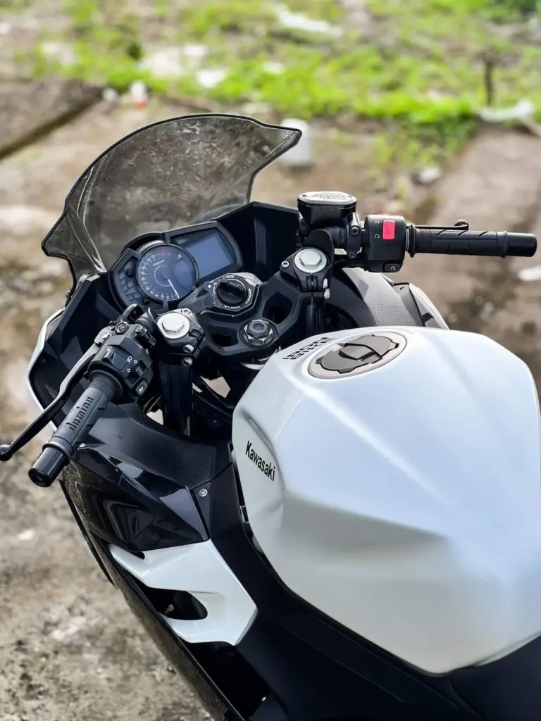Kawasaki Ninja 250 White photo 6 Iron Rent Bali