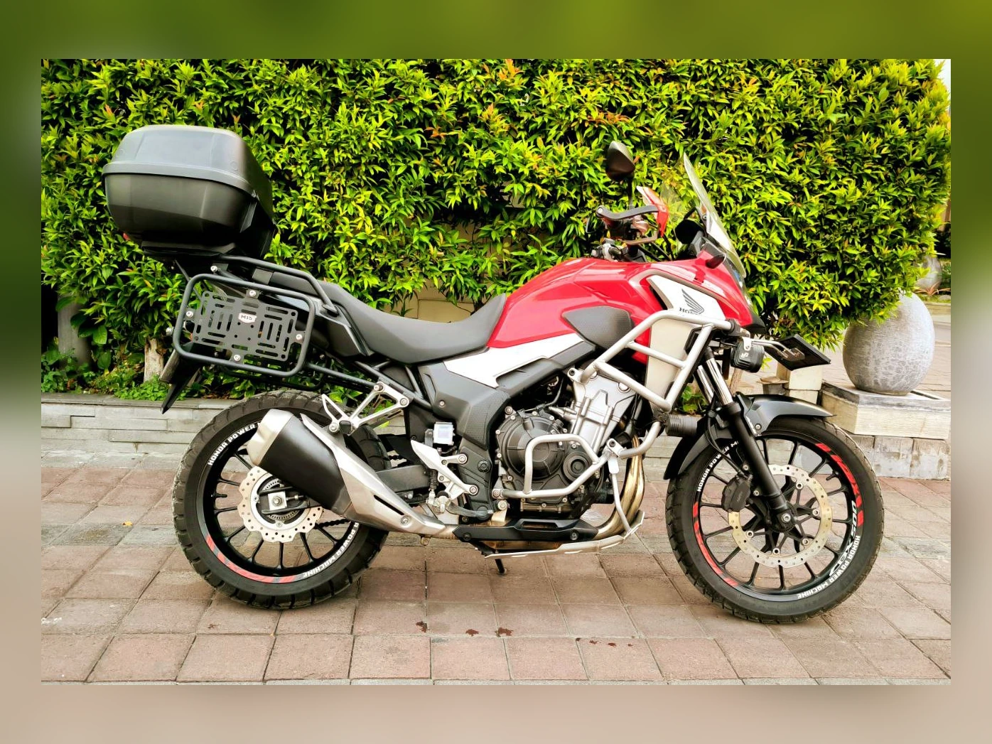 Honda CB500X Red Iron Rent Bali