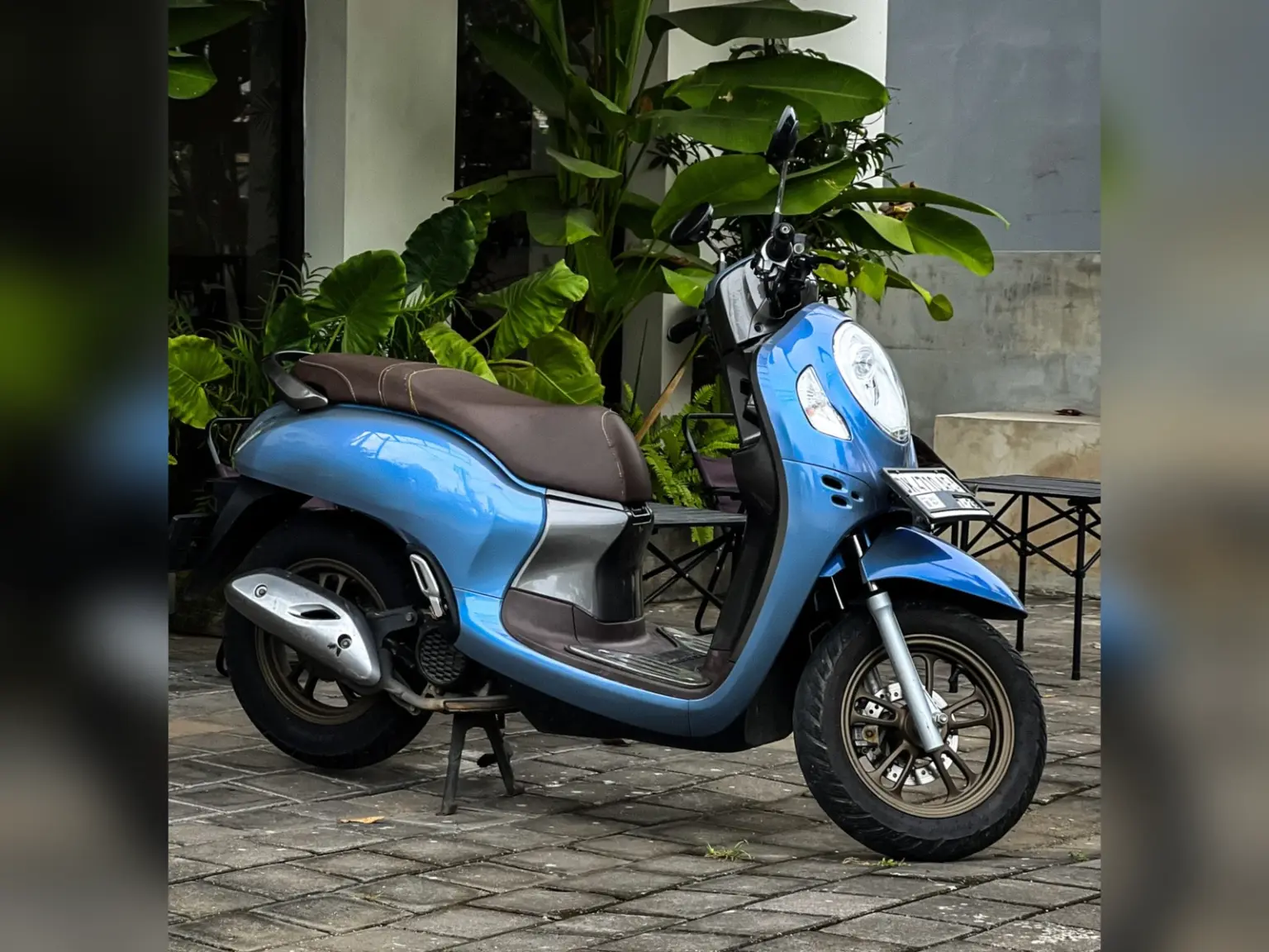 Honda Scoopy Chameleon Blue Iron Rent Бали