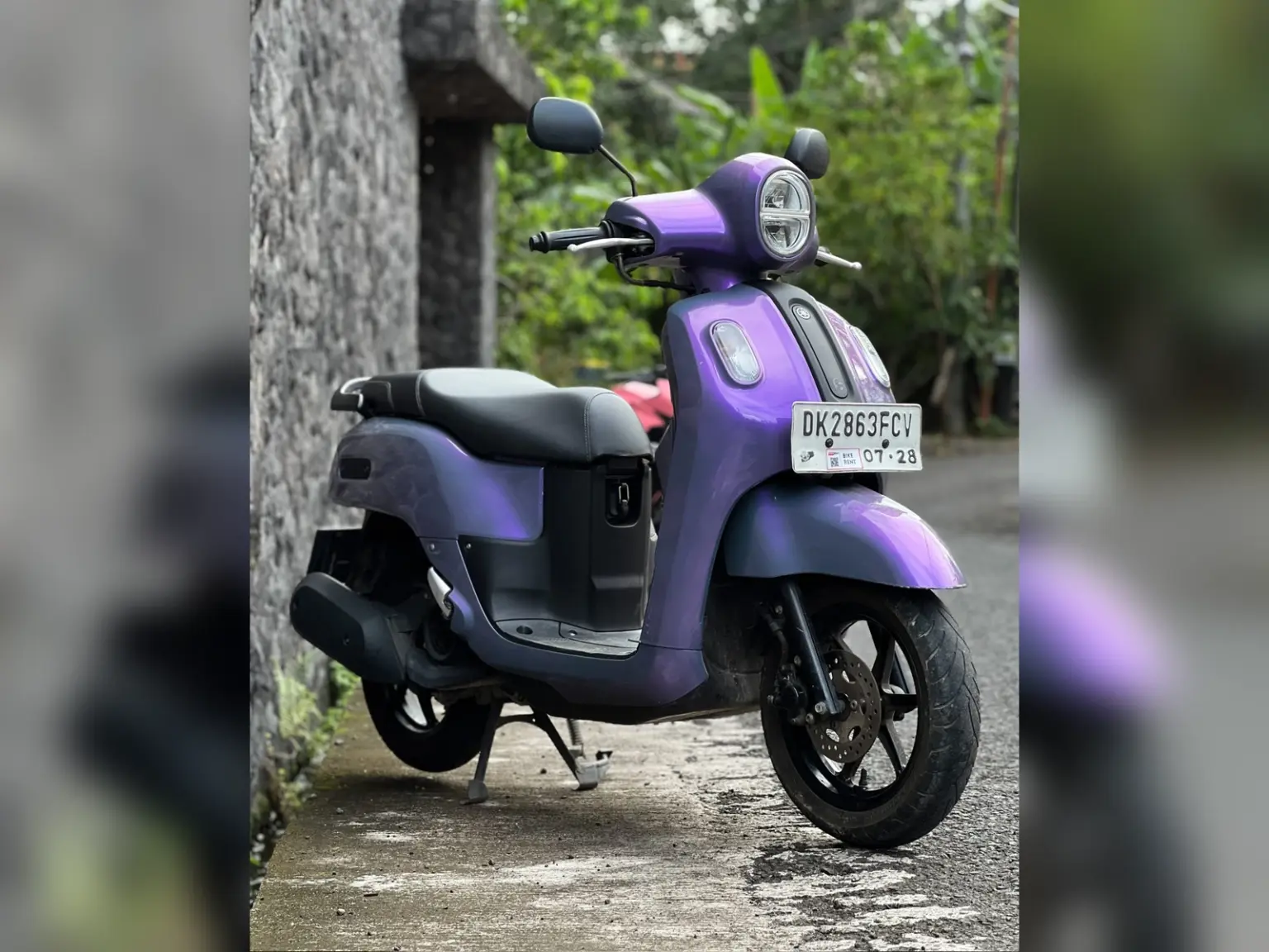 Yamaha Fazzio 125 Purple Iron Rent Bali