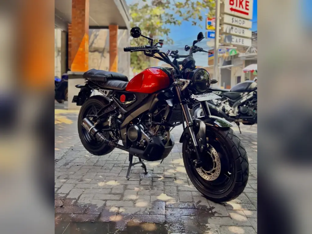 Yamaha XSR 155 Custom Red rental Bali