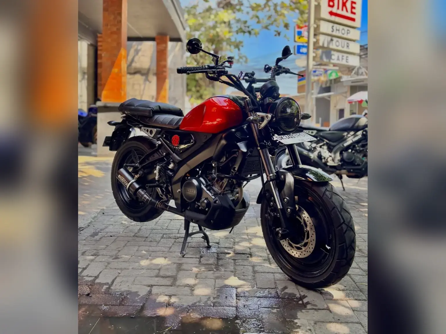 Yamaha XSR 155 Custom Red Iron Rent Bali
